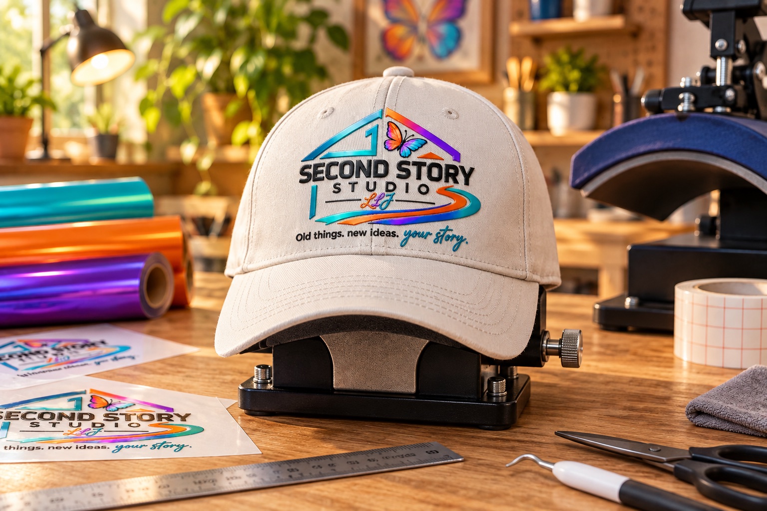 Second Story Studio presentation of Personalised cap or hat