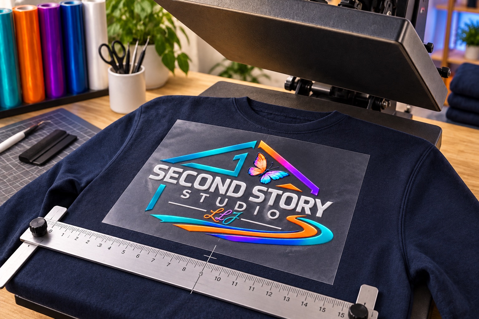 Second Story Studio presentation of Apply to a customer-supplied garment