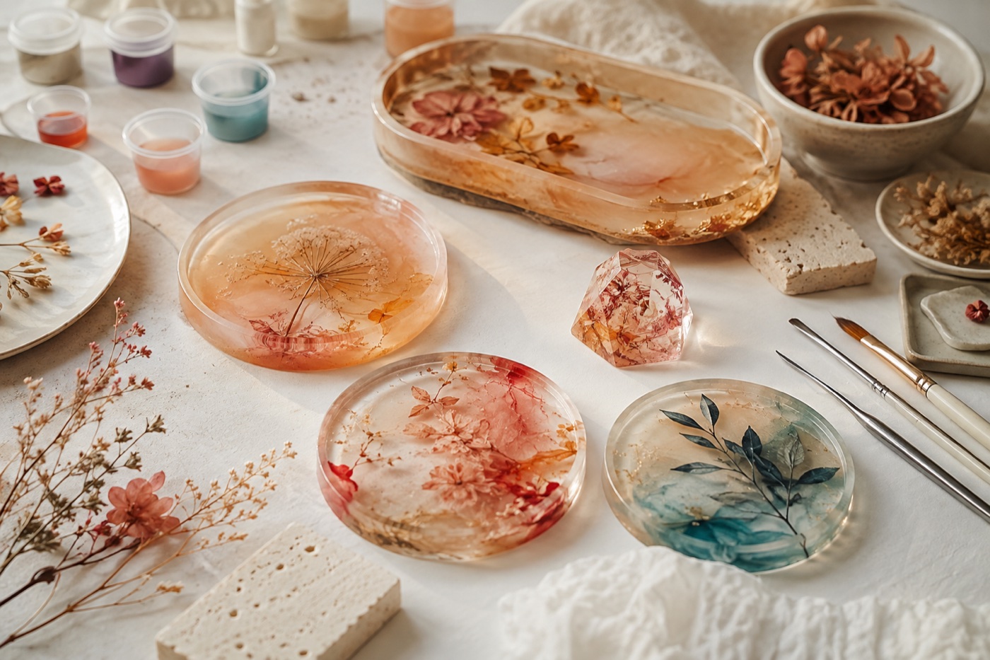 Second Story Studio presentation of Handmade resin piece